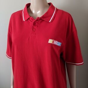 NASCAR Official Licensed Red Polo Shirt, Men's Large